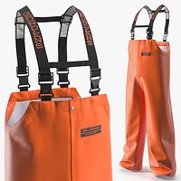 Grundens Marine Waterproof Bib Pants Orange