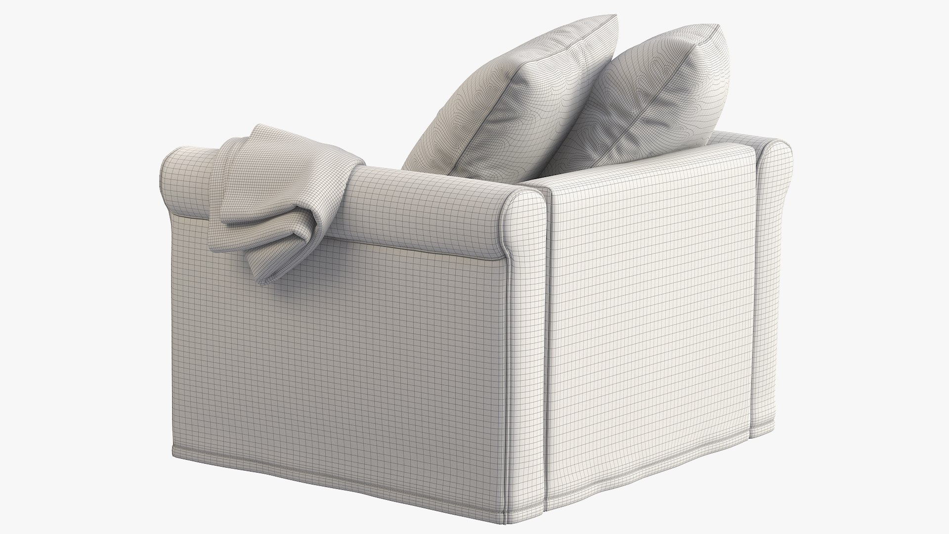 Ikea Harlanda Armchair 3D Model TurboSquid 1583935