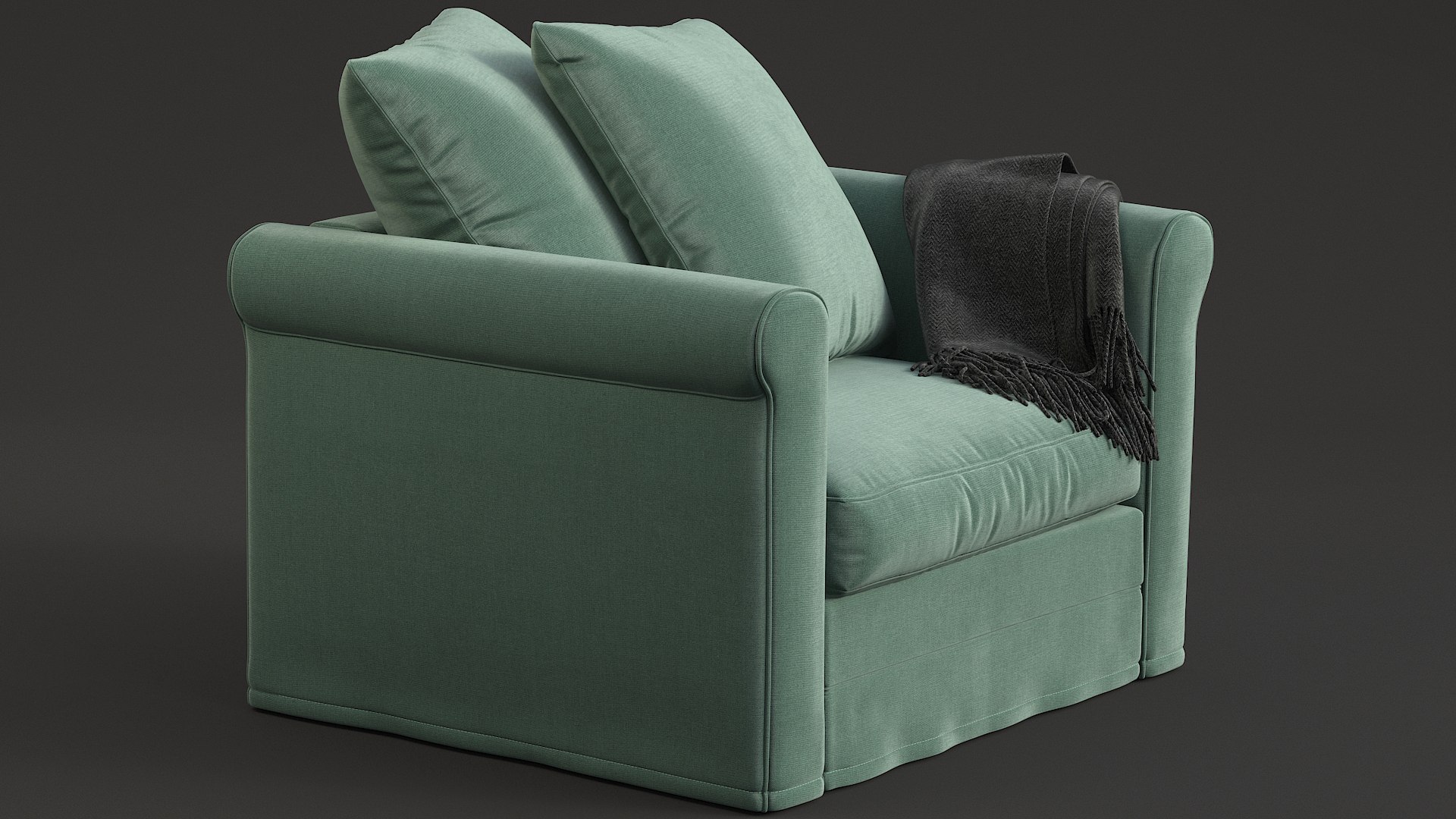 Ikea Harlanda Armchair 3D Model TurboSquid 1583935