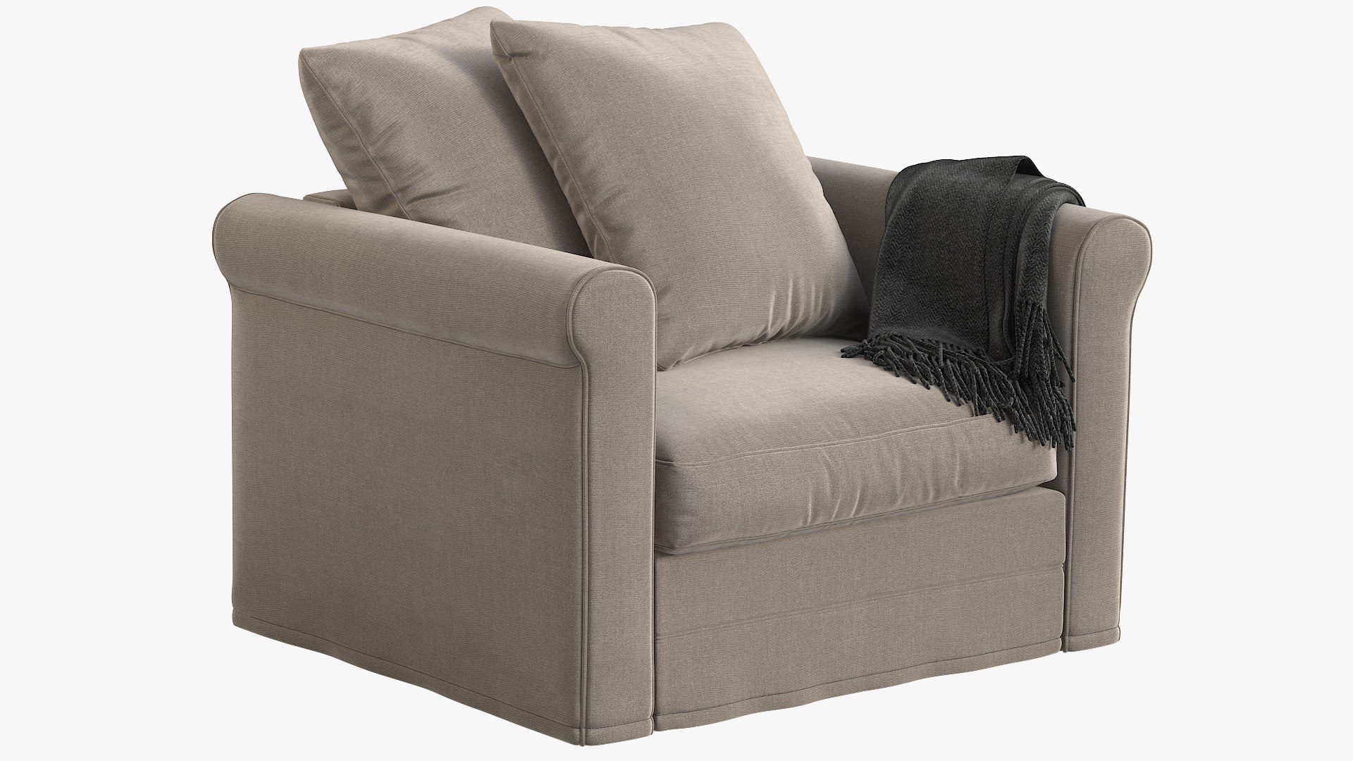 Ikea Harlanda Armchair 3D Model TurboSquid 1583935