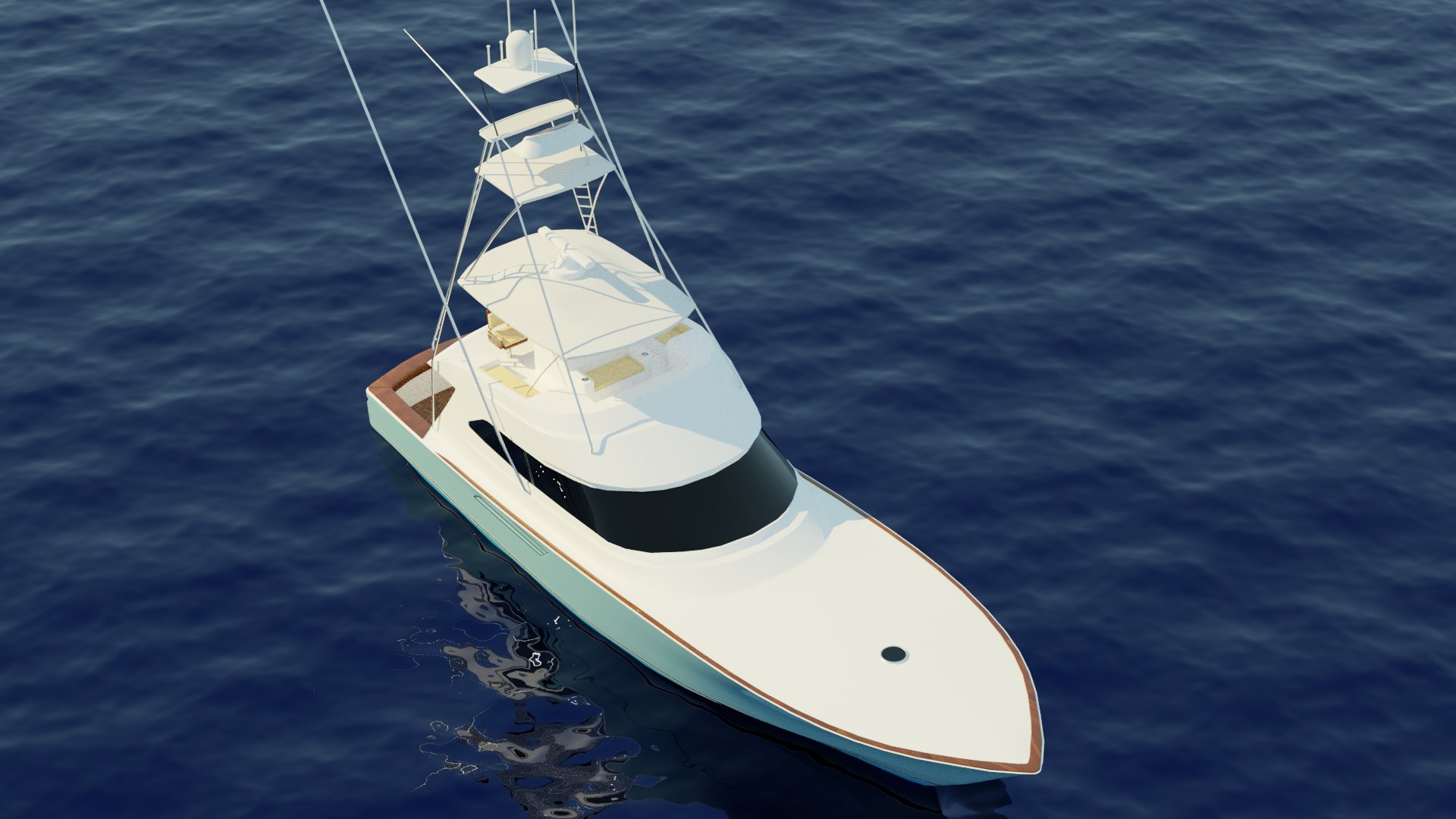 Generic Sport Fish Yacht 3D - TurboSquid 1804240