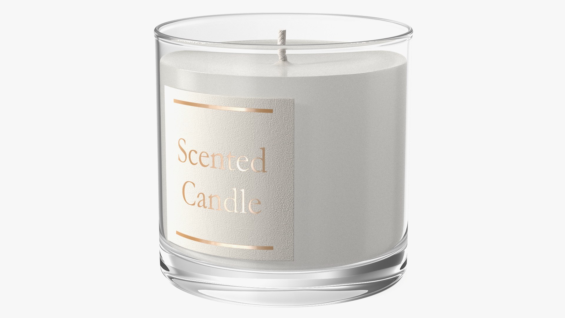 Scented Candle White 3D model preview