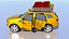 Modello di taxi 3D high-poly: realistico e dettagliato per i professionisti