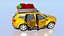 Modello di taxi 3D high-poly: realistico e dettagliato per i professionisti