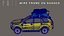 Modello di taxi 3D high-poly: realistico e dettagliato per i professionisti