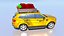 Modello di taxi 3D high-poly: realistico e dettagliato per i professionisti