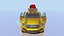 Modello di taxi 3D high-poly: realistico e dettagliato per i professionisti