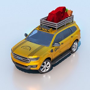 3D High-Poly 3D Taxi Model - Realistic and Detailed for Professionals