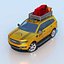 Modello di taxi 3D high-poly: realistico e dettagliato per i professionisti