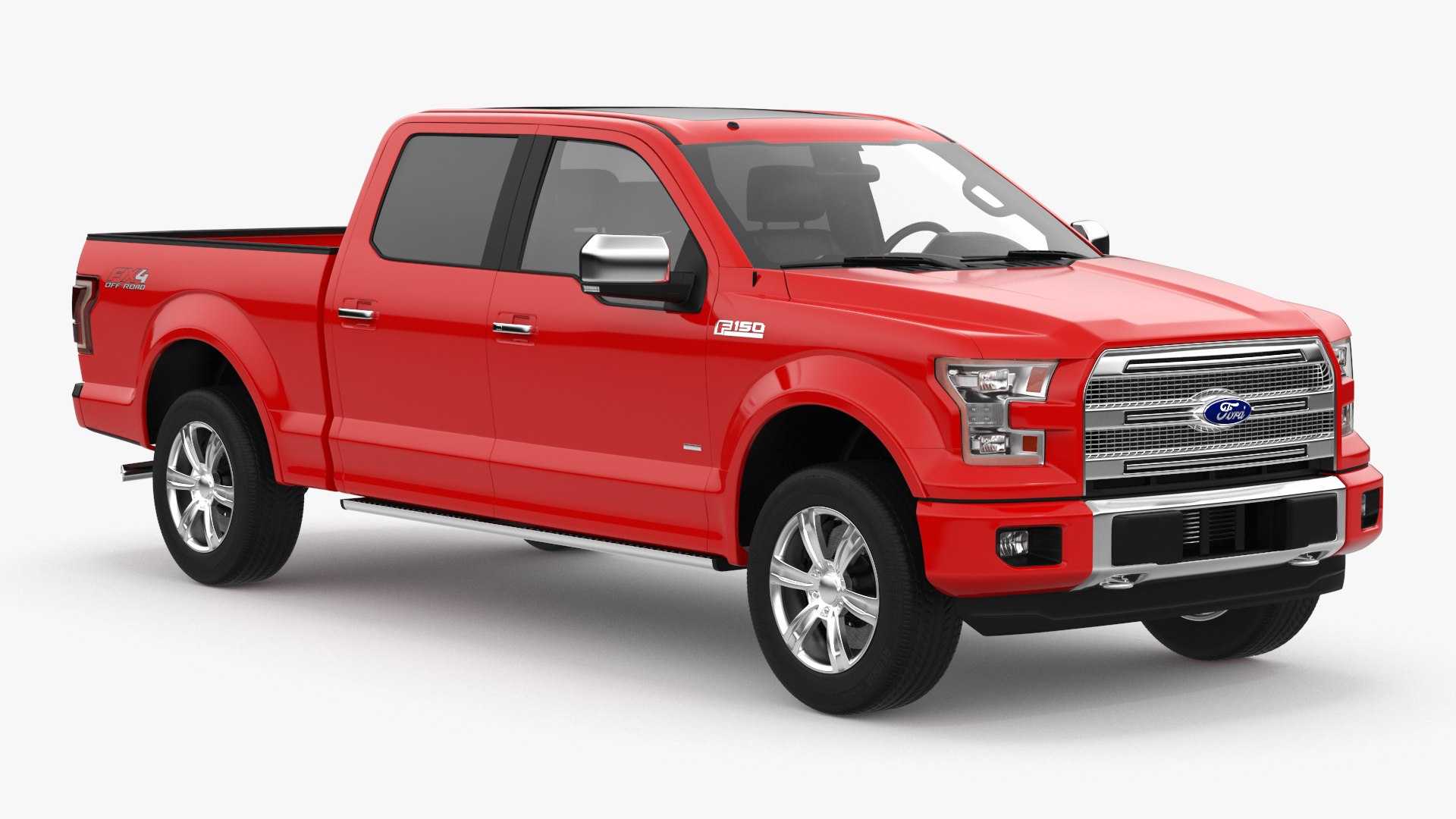 Ford F150 Pickup Truck 3D model preview