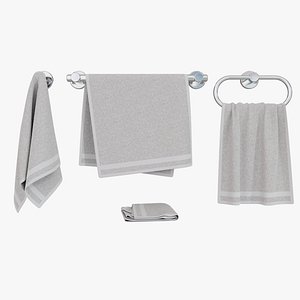 Set of towels 3D model
