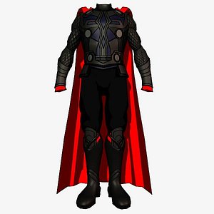 3d model toon norse armor