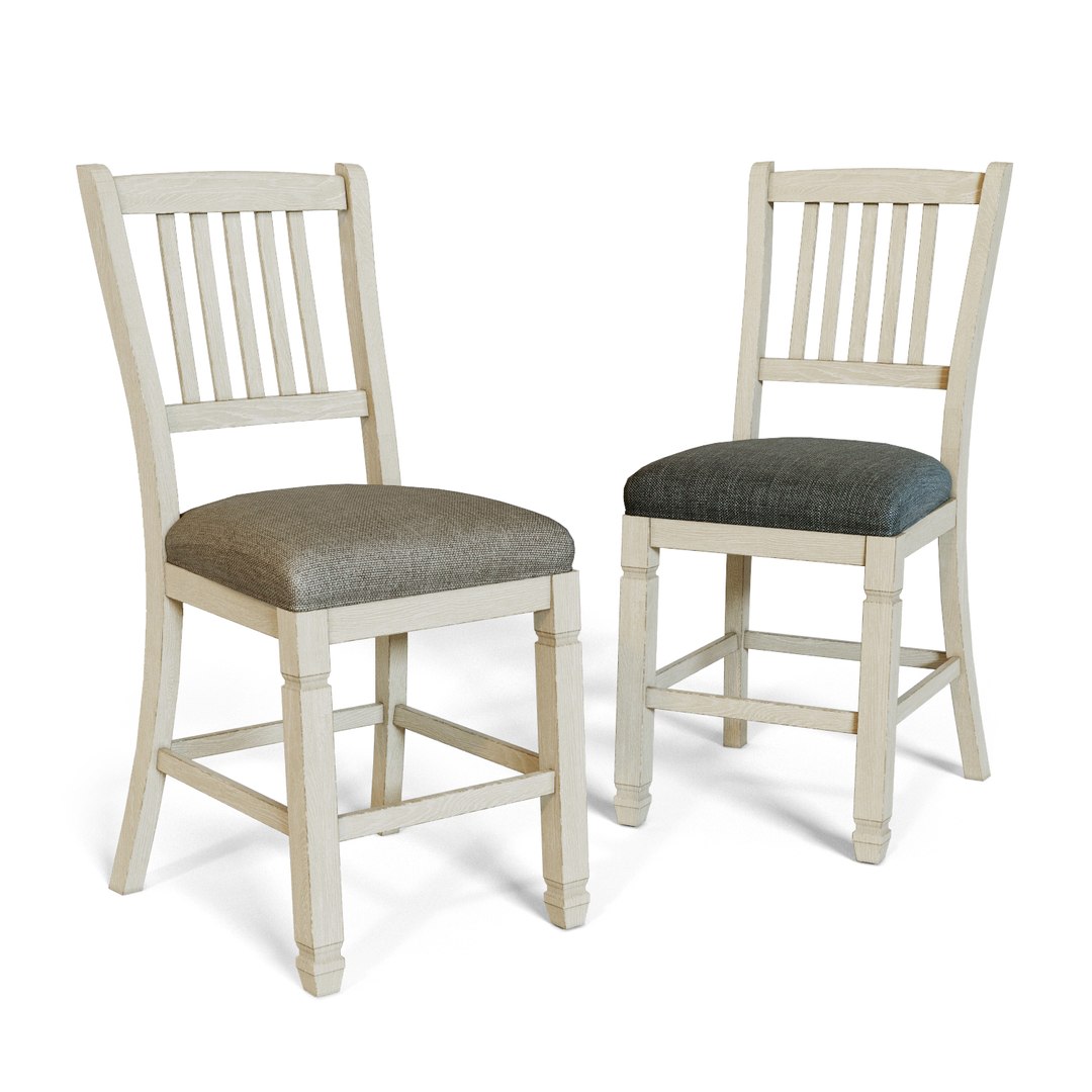 Bolanburg Counter Height Bar Stool 3D Model TurboSquid 1575857