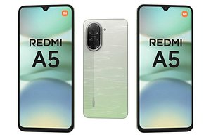 3D Xiaomi Redmi A5 4G Green Low Poly model