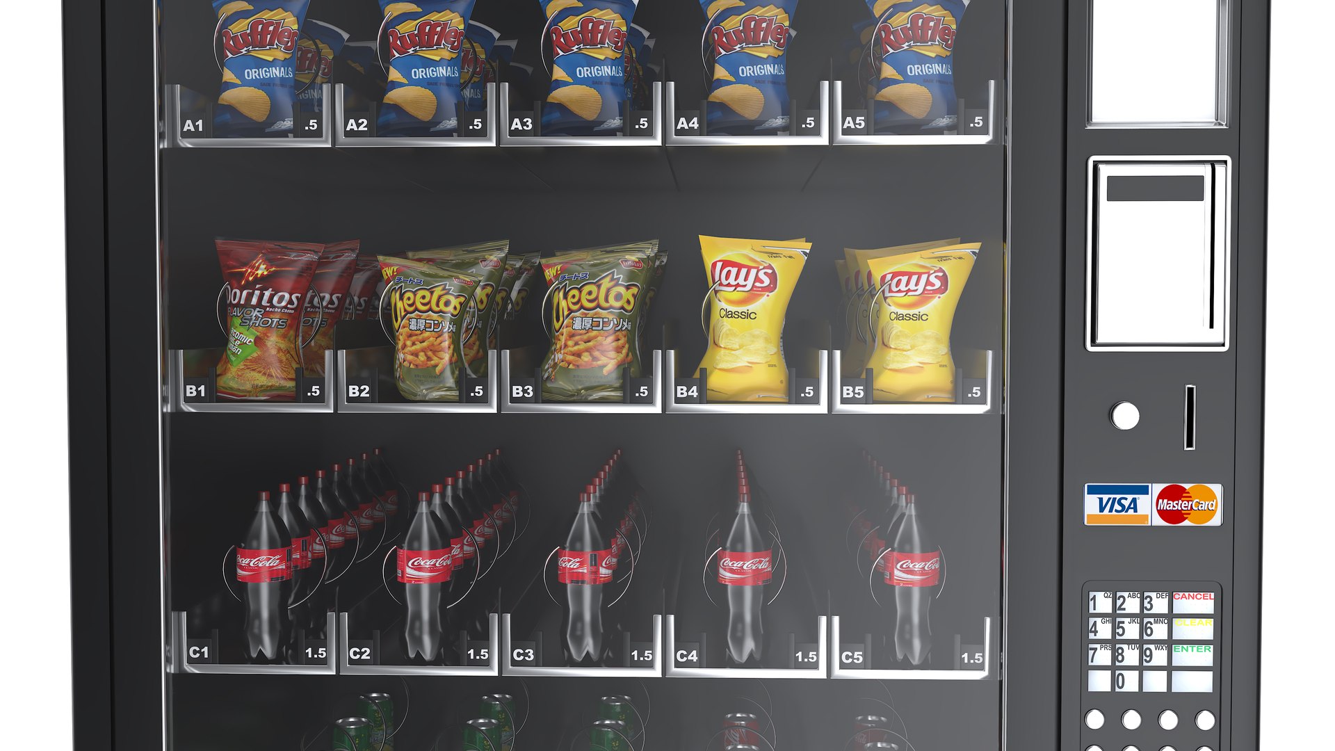 Vending Machine 3D model https://p.turbosquid.com/ts-thumb/b1/oFH4Jq/JT/vendingmachine8/jpg/1716841635/1920x1080/fit_q87/f3c35fa5b578d814bb890e89120b9e31e3fd6ea9/vendingmachine8.jpg
