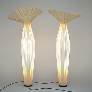 3d morning floor lamp aqua