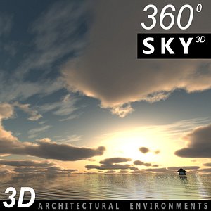 Sky 3D Sunset 015