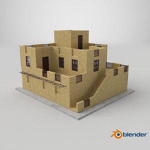 Two Levels Arabian Style House 3D model