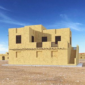 Two Levels Arabian Style House 3D model