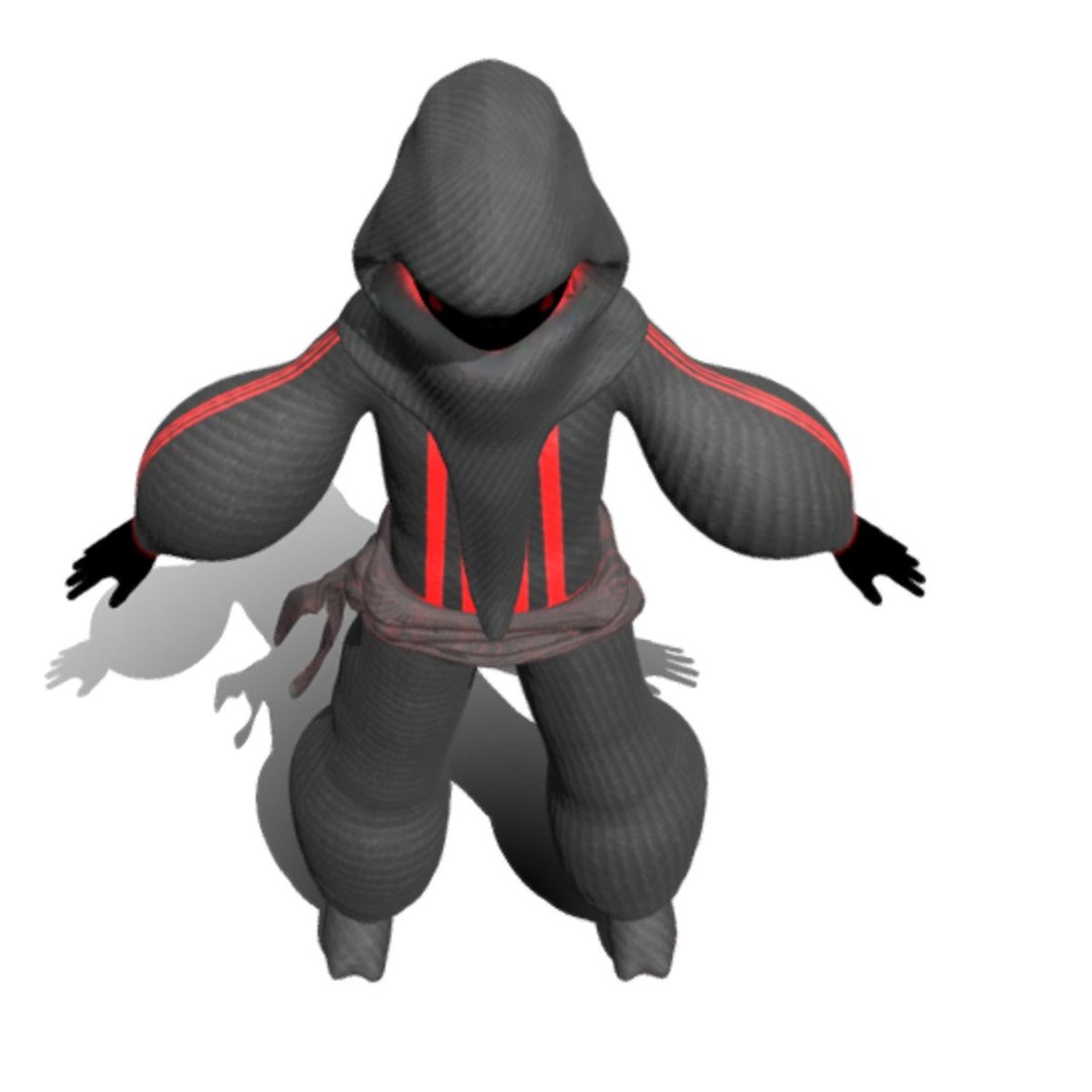 3D ninja kid - TurboSquid 1467629