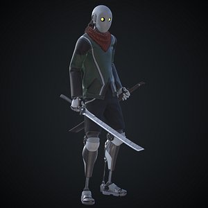 3D model Sci-fi character - Robot 01