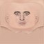 Cabeza de Robert Pattinson en baja poligonalidad