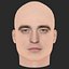 Cabeza de Robert Pattinson en baja poligonalidad