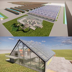 3D Agricultural Greenhouse Tent Frame -B3