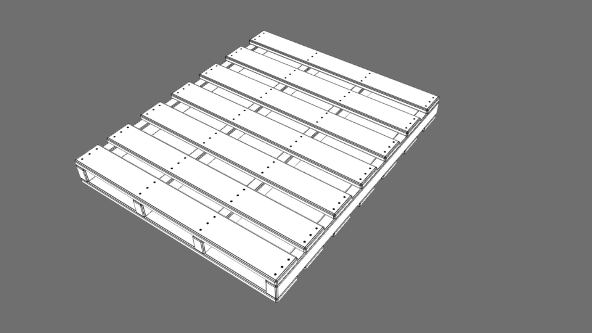 3D Wooden Pallet Model - TurboSquid 1394914