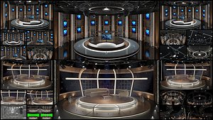 Virtual TV Studio Sets - Collection Vol 9 - 2 PCS DESIGN
