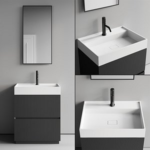 3D Arbi Arredobagno Code Riga 03 Vanity Unit Set 2