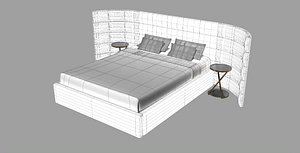 curvy bed 3D model