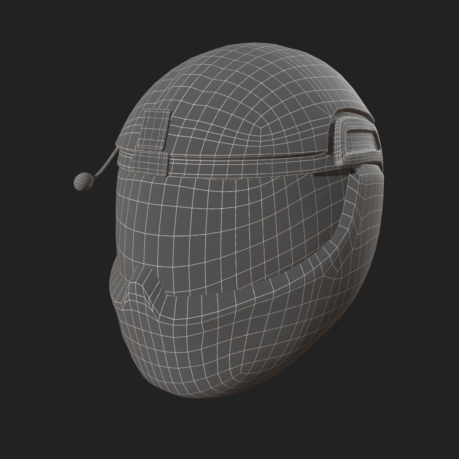modelo 3d Casco de ciencia ficción de combate militar modelo 3d bajo ...