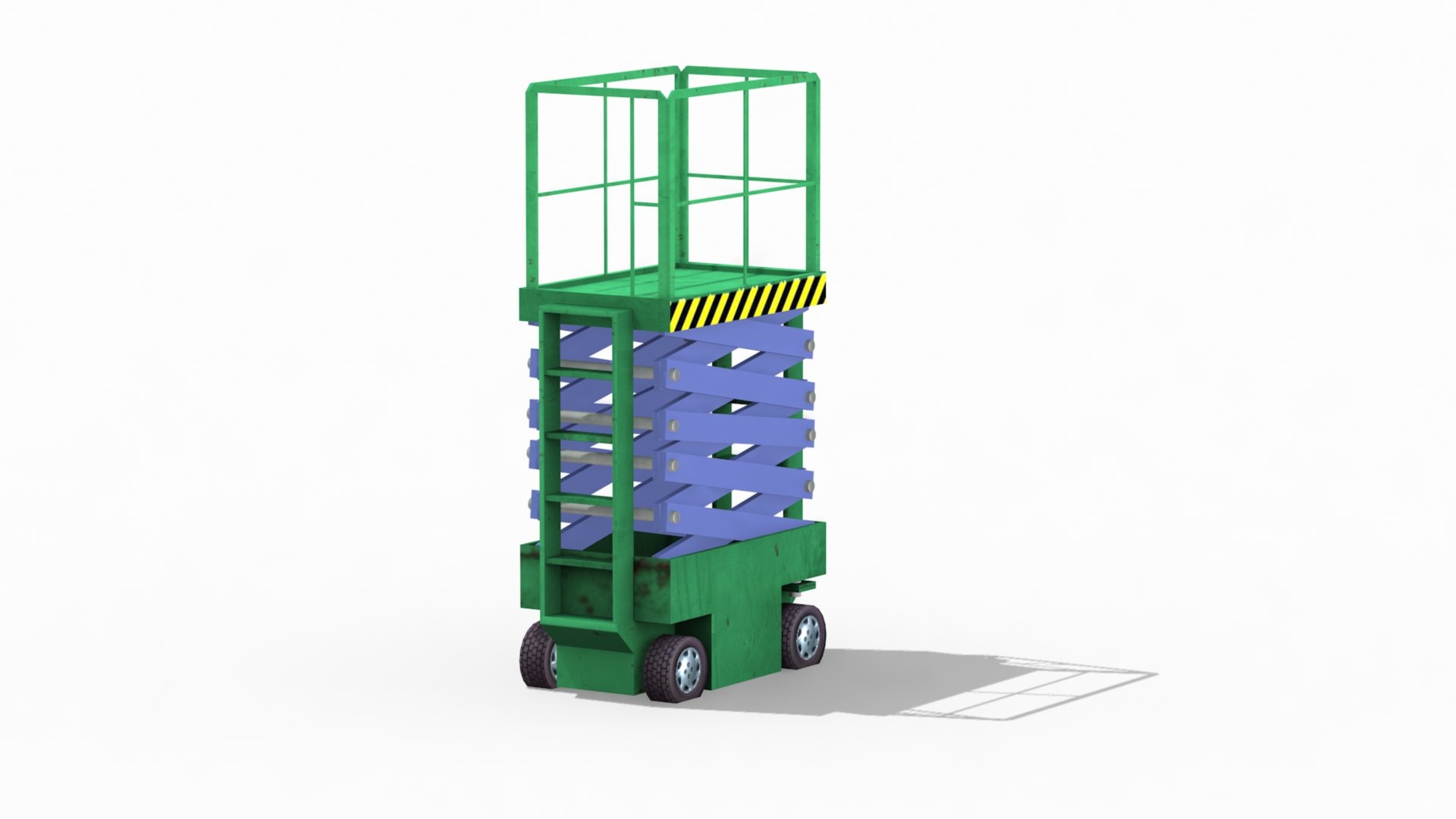 Scissor lift forklift straddle carrier collection 3D model TurboSquid