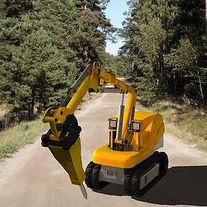 brokk hdri machine 3d model