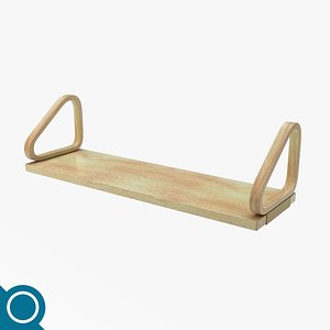 free alvar aalto wall shelf 3d model