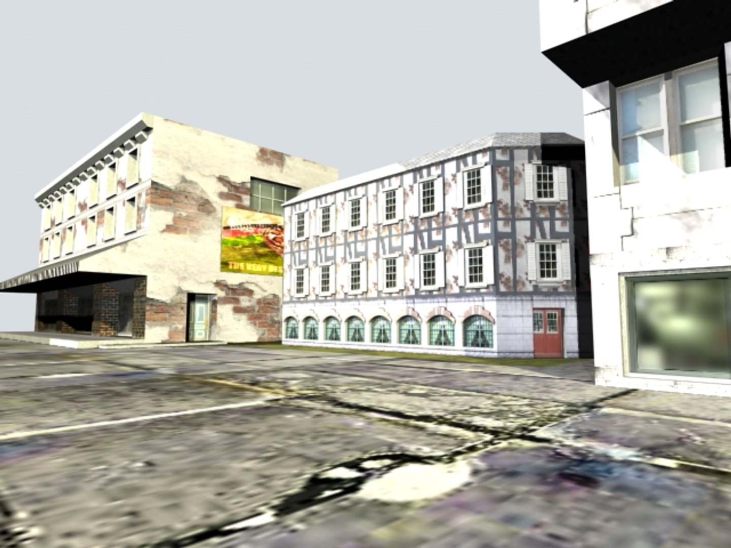 3d Meshes Buildings Modeled