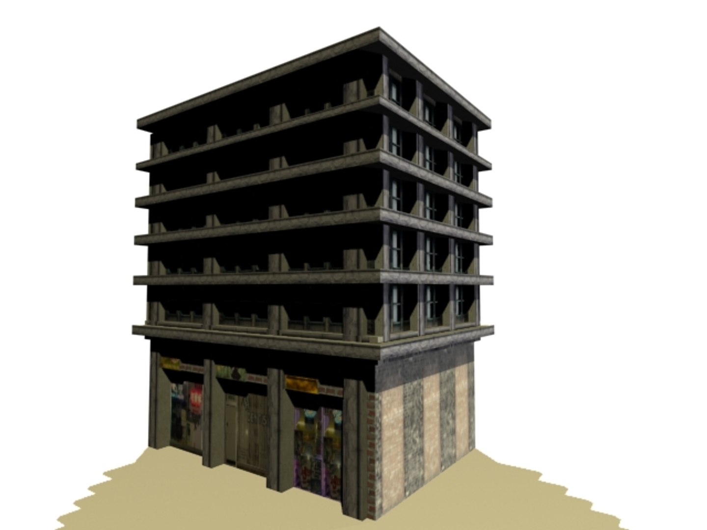 3d Meshes Buildings Modeled