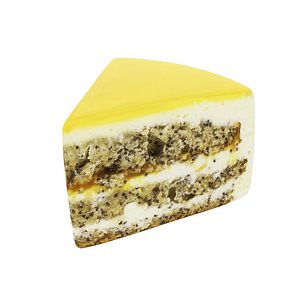 3D pastry piece cake