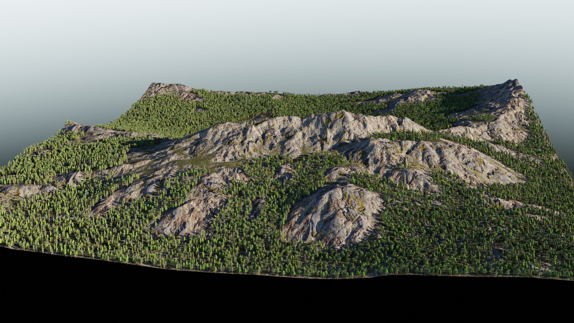 Back Ground Terrain 3D Model - TurboSquid 2129417