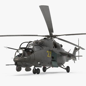 Russian Helicopter Hind Mi-35M Rigged