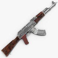 Damaged AK47 AAA Game Weapon