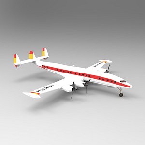 Lockheed Constellation Airplane 3D model