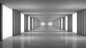 3D Modern Empty Tunnel