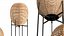 Wicker bulb Sari floor table lamp