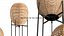 Wicker bulb Sari floor table lamp