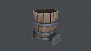 Woodplanter 3D Model For Game