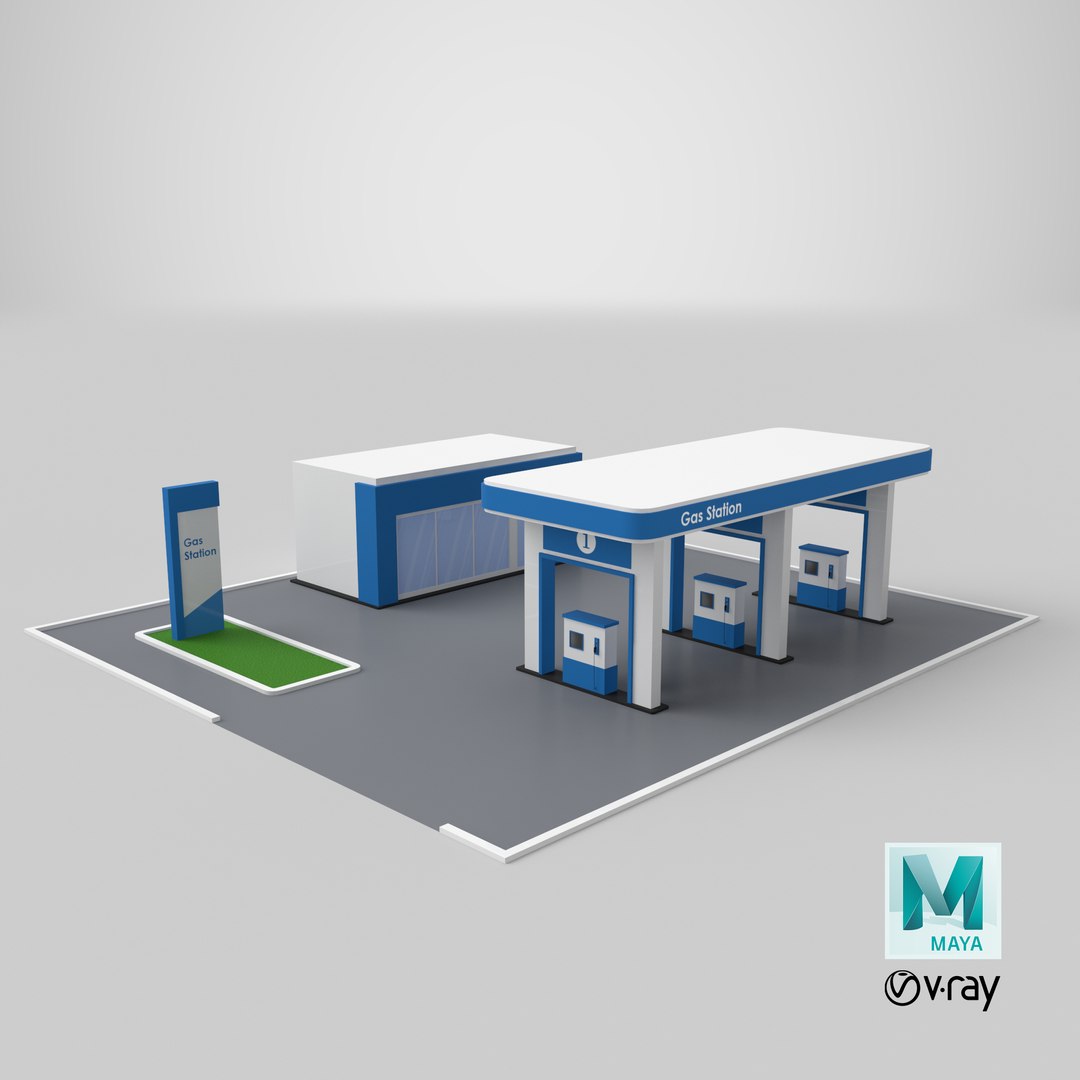 cartoon gas station 3D model https://p.turbosquid.com/ts-thumb/b2/oCzLfh/IXXouJZ0/stemcell_maya_vray_render/png/1552551146/1920x1080/fit_q87/7c024c4d1c8dddfa87a3af456c40632dba8119af/stemcell_maya_vray_render.jpg