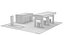 Cartoon Gas Station Low Poly 3D Modeling