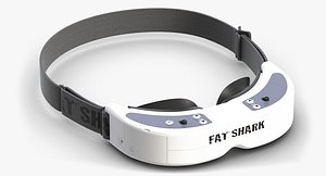 goggles fat shark dominator 3d model